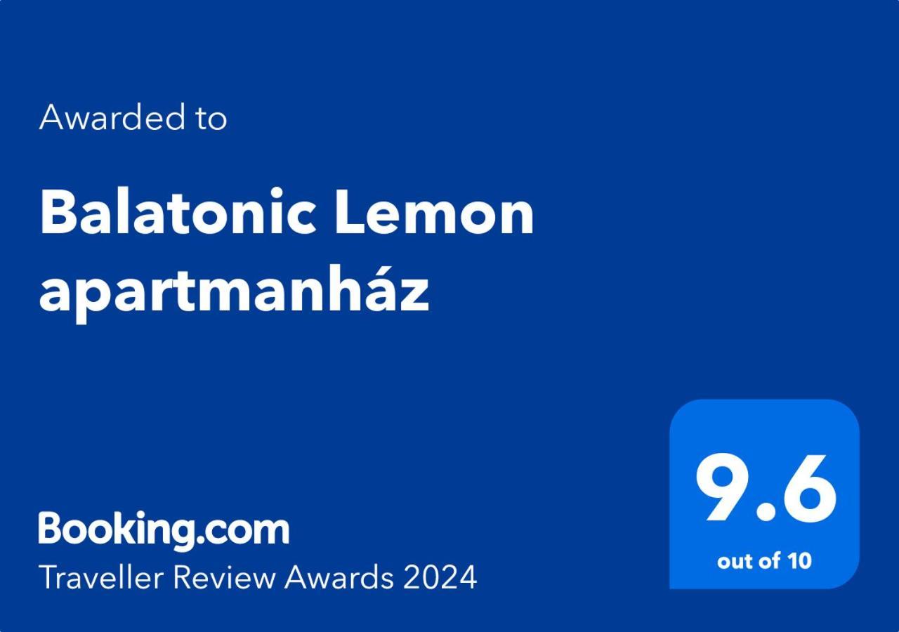 Balatonic Lemon Apartmanhaz Siofok Luaran gambar